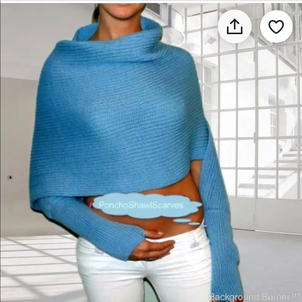 Hand-knit shawl/scarf